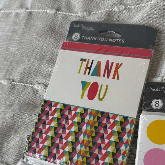 Thank You Card w/Envelopes Set of 36 cards (5 pks) Glitter Polka Dots NWT Thanks - Picture 3 of 10